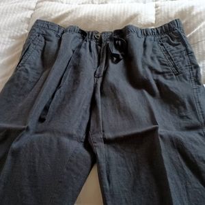 Linen drawstring pant